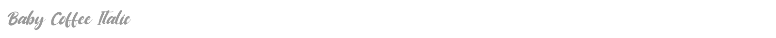 Baby Coffee font preview